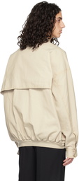 We11done Beige Harrington Jacket