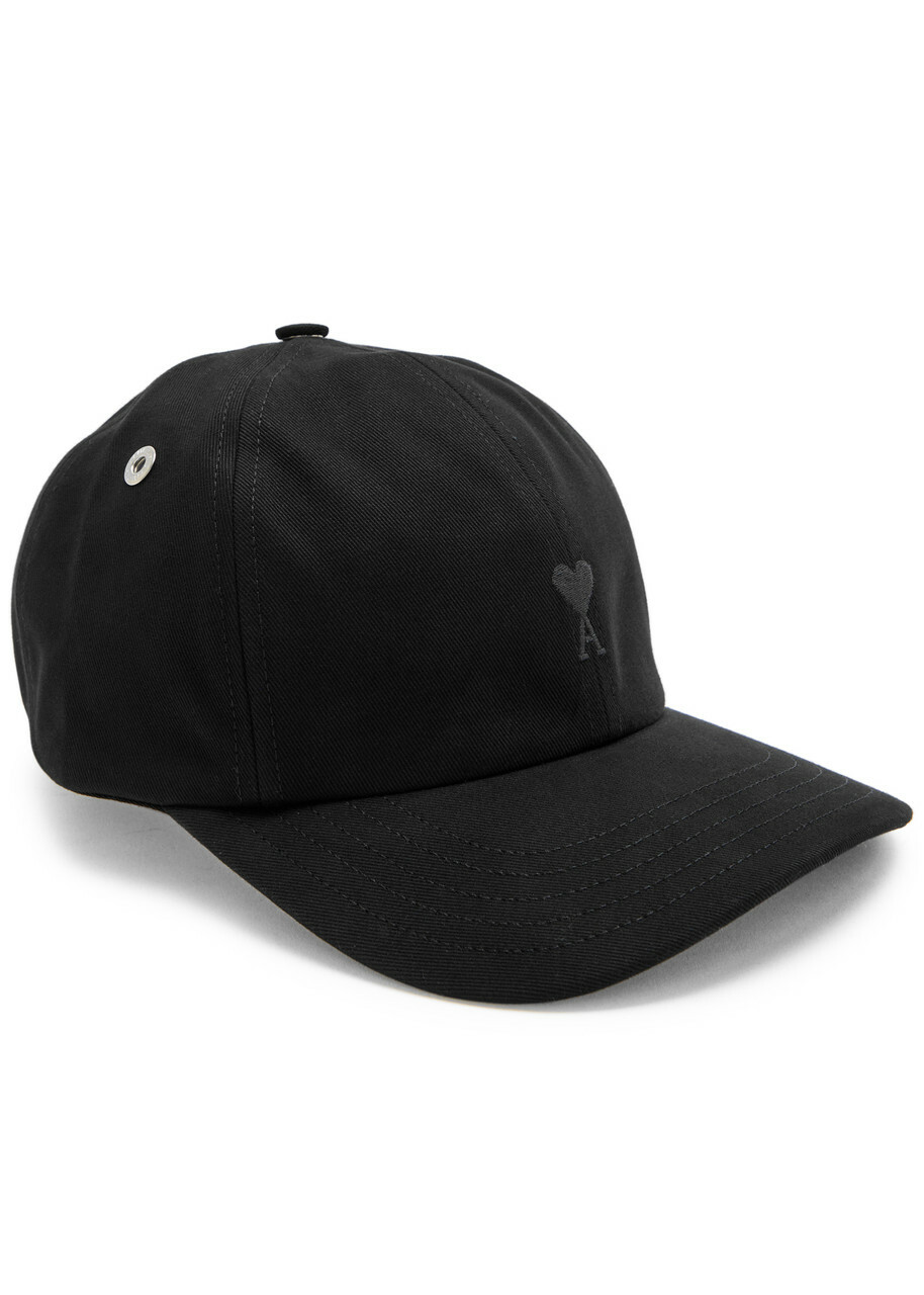 ★AMI PARIS★Black Cotton Ami de coeur Embroidery Bucket★ AMI Paris Ami De Coeur Embroidery Bucket Hat | Black | FARFETCH