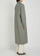 Our Legacy Capital Checked Woven Trench Coat Grey
