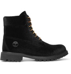 Off-White - Timberland Velvet Boots - Black