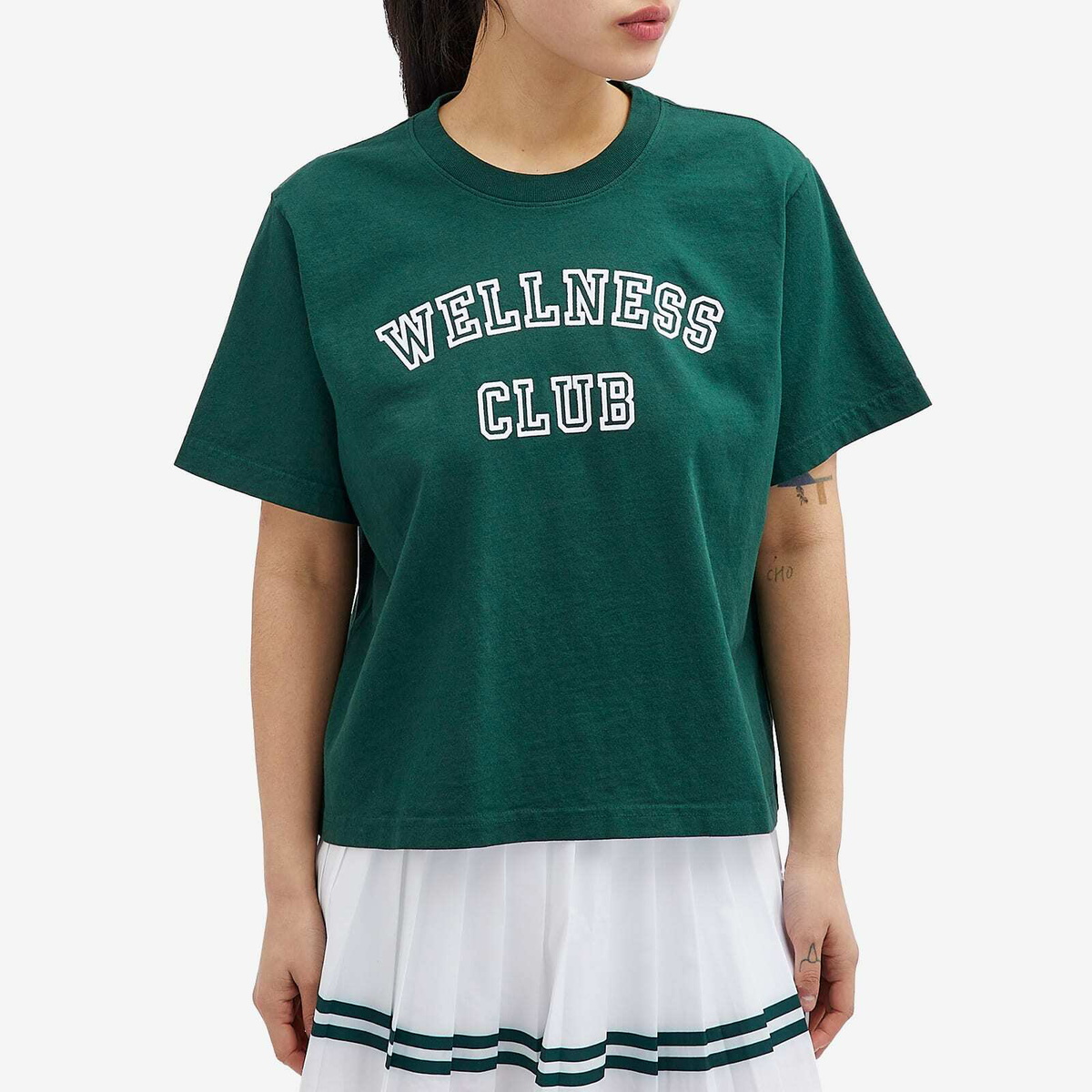 Sporty & Rich Women's Wellness Club Cropped T-Shirt in