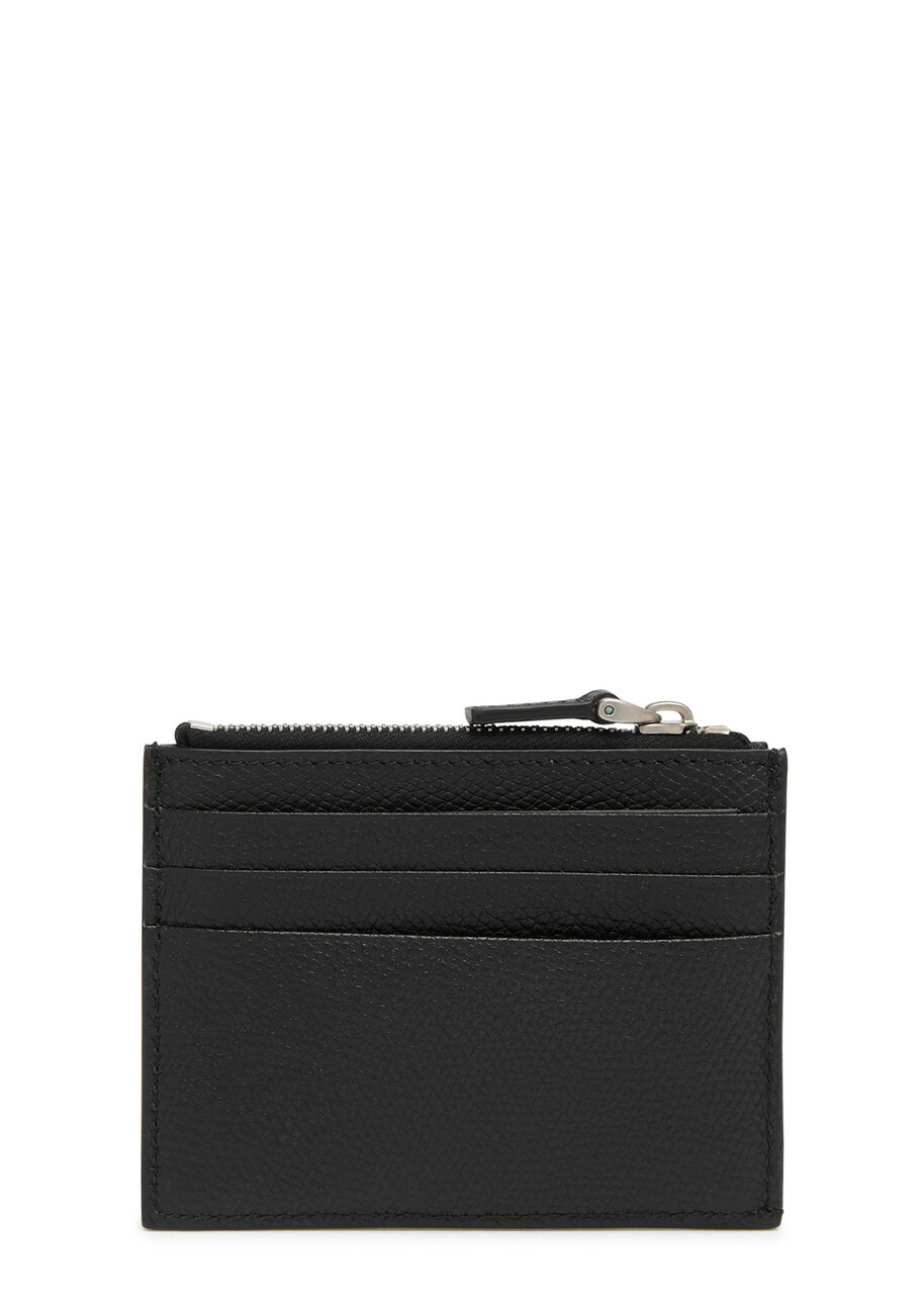 Valentino VLogo Grained Leather Wallet - Black - One Size