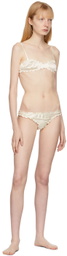 softandwet SSENSE Exclusive Off-White Frilled Thong