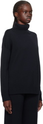 Max Mara Leisure Navy Nuble Turtleneck
