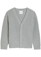 Nanushka Varten Wool and Cashmere-blend Cardigan Light Grey