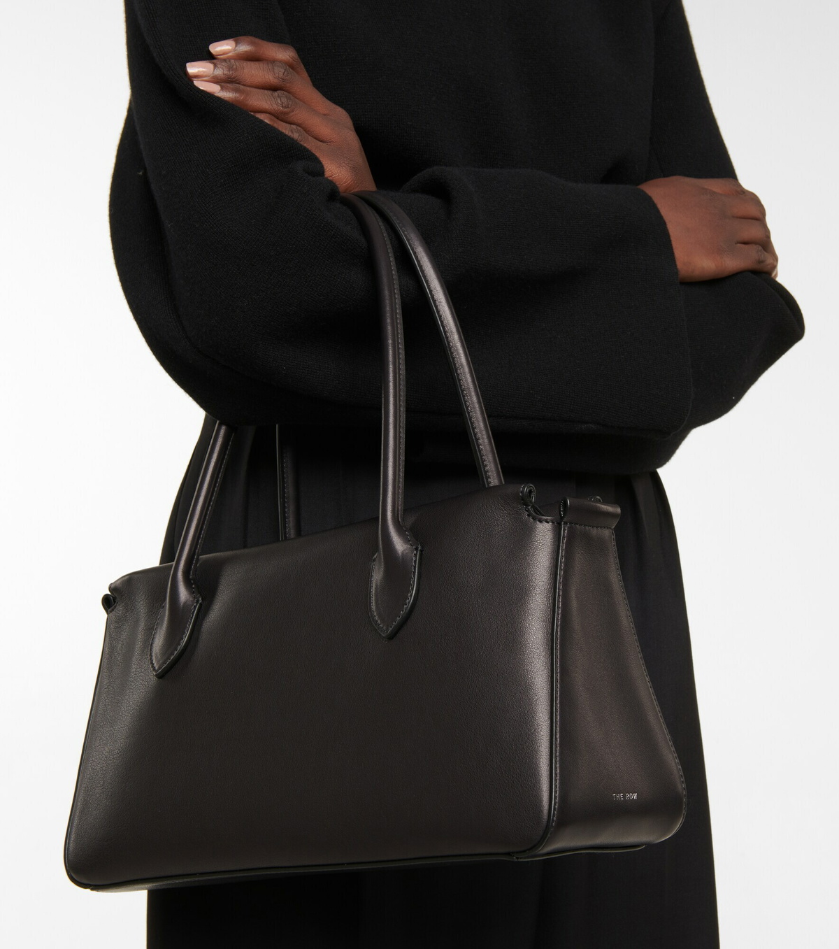 The Row - E/W leather shoulder bag