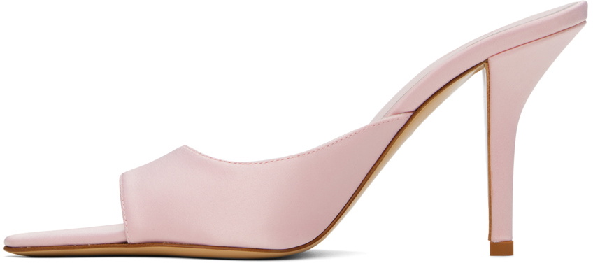 GIABORGHINI Pink Perni 04 Satin Heeled Sandals