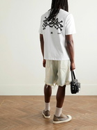 AMIRI - Bones Stacked Logo-Print Cotton-Jersey T-Shirt - White