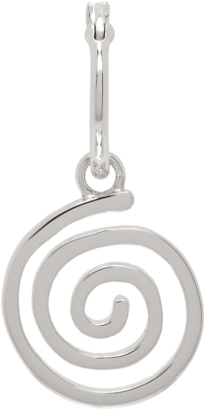 Photo: Perks and Mini Silver Floating Spiral Single Earring