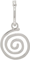 Perks and Mini Silver Floating Spiral Single Earring