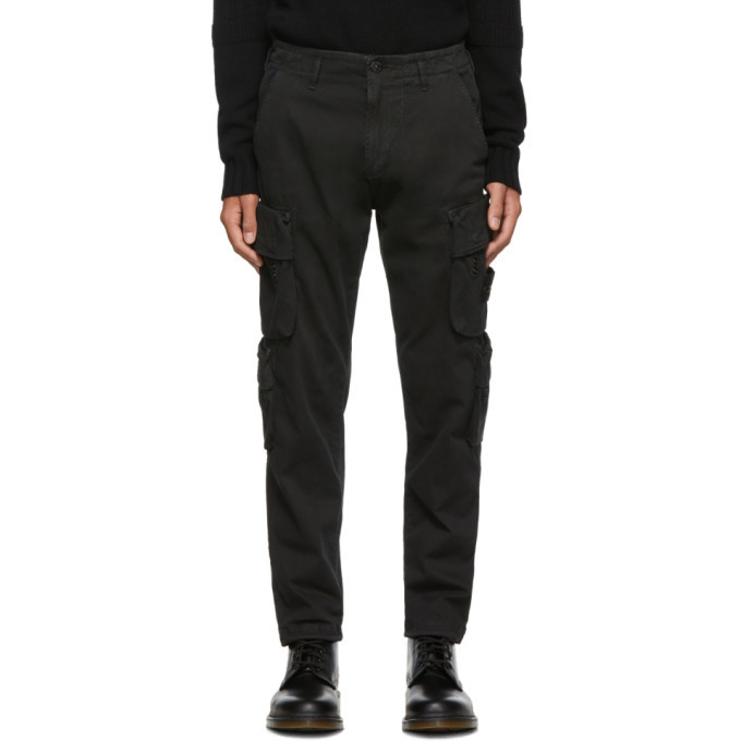 Photo: Stone Island Black Cotton Cargo Pants