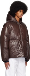 Jil Sander SSENSE Exclusive Brown Down Jacket