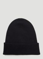 Moncler - Logo-Patch Beanie Hat in Blue