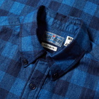 Blue Blue Japan Flannel Mura Bassen Check Shirt