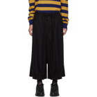 Yohji Yamamoto Black Embroidered Trousers