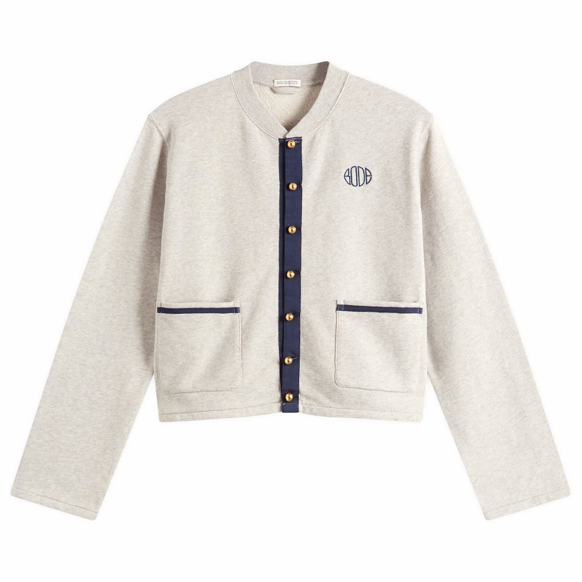 Bode Women's Heathered Cardigan in Grey
