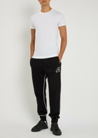 Dolce & Gabbana Logo-embroidered Cotton Sweatpants Black