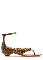 Chloe Jelly 25 Thong Sandals Brown