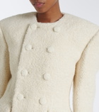 Wardrobe.NYC Alpaca and wool-blend bouclé blazer dress
