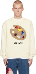 KidSuper Off-White Paint Palette Sweater