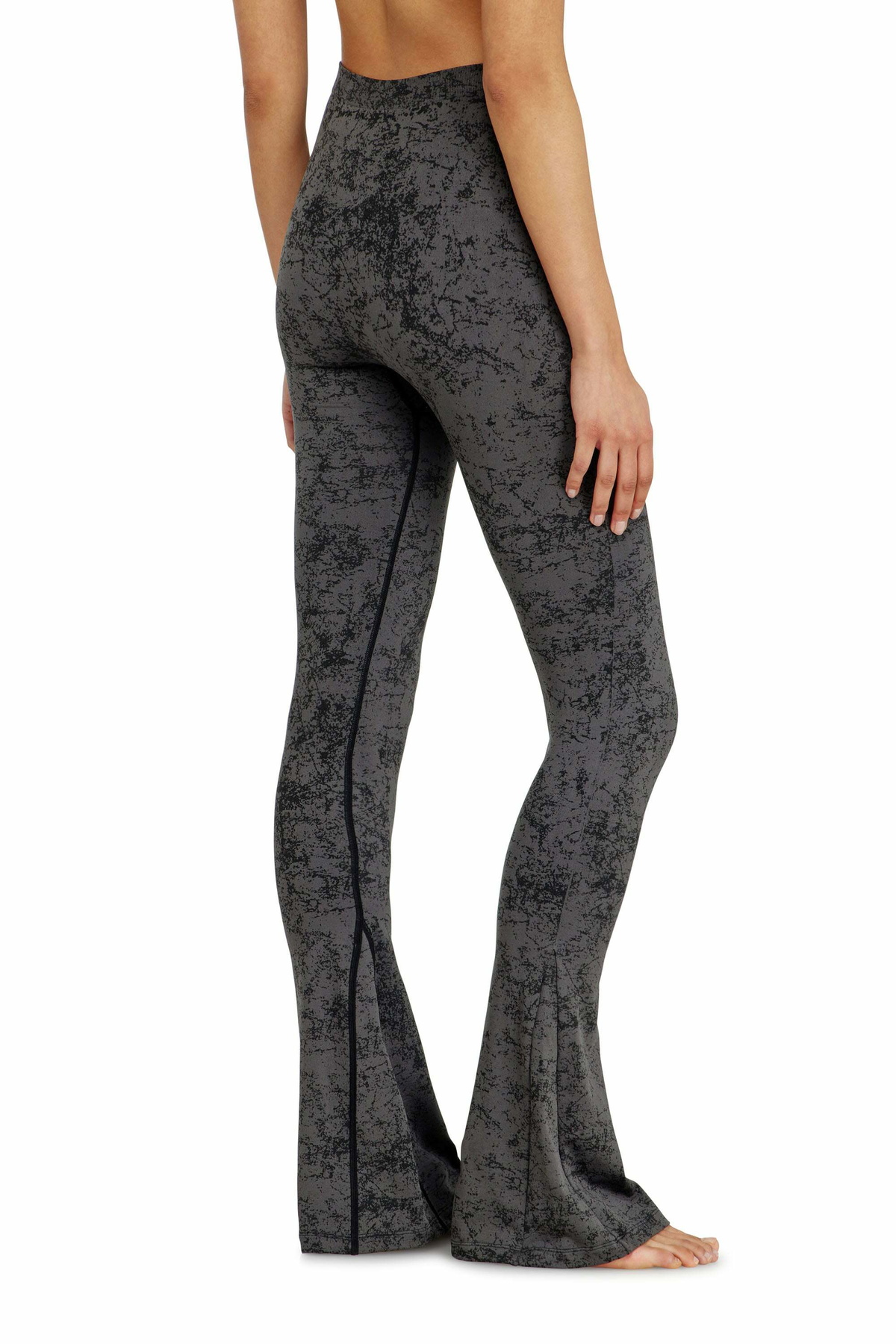 Diesel Fared leggings with utilitarian print - Pants Womens in Grey
