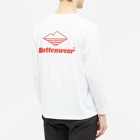 Battenwear Men's Long Sleeve Team Pocket T-Shirt in White