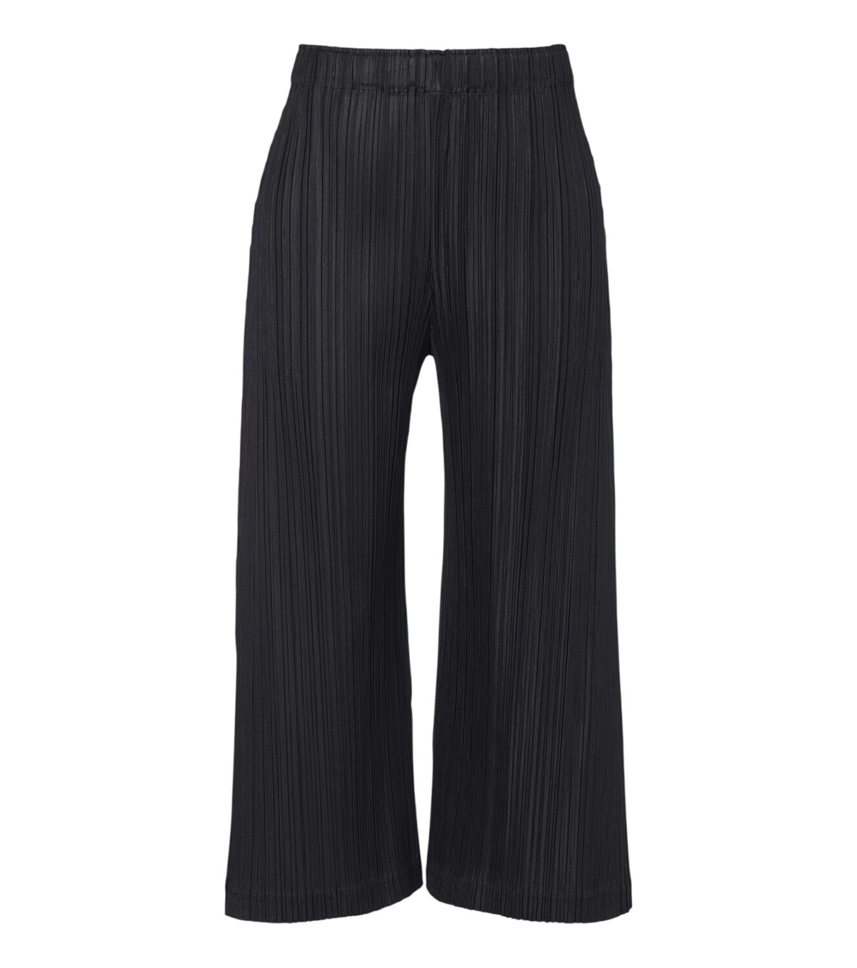 PLEATS PLEASE ISSEY MIYAKE Black Ramie Pleats Trousers Pleats