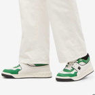 Valentino Men's Low Top Roman Stud Sneakers in Bianco/Ultra Green/Nero