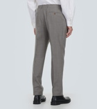 Lardini Straight-leg wool-blend pants
