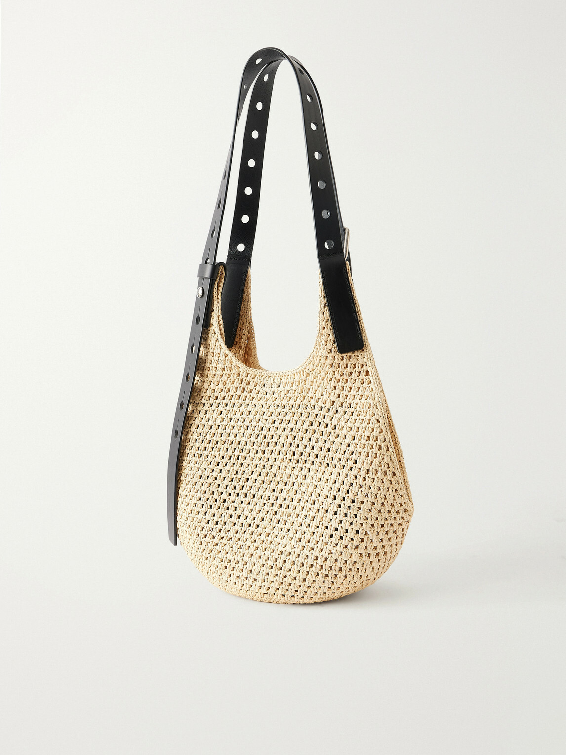 LOEWE - Paula's Ibiza Leather-Trimmed Woven Raffia Tote Bag