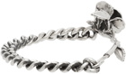 Enfants Riches Déprimés Silver Rose & Chain Bracelet