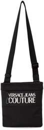 Versace Jeans Couture Black & White Logo Messenger Bag