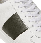 Mr P. - Larry Panelled Full-Grain Leather Sneakers - White