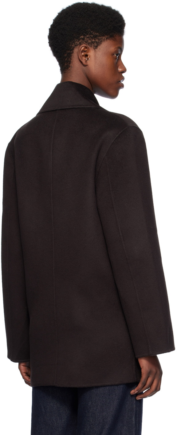 TOTEME Brown Double-Faced Peacoat Toteme