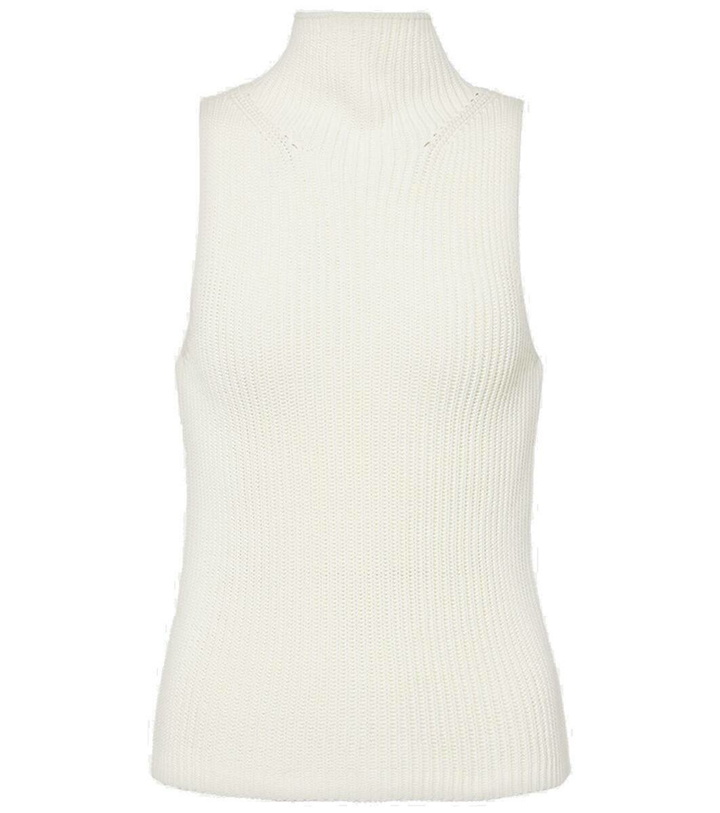 Photo: Nili Lotan Sonia ribbed-knit cotton turtleneck top