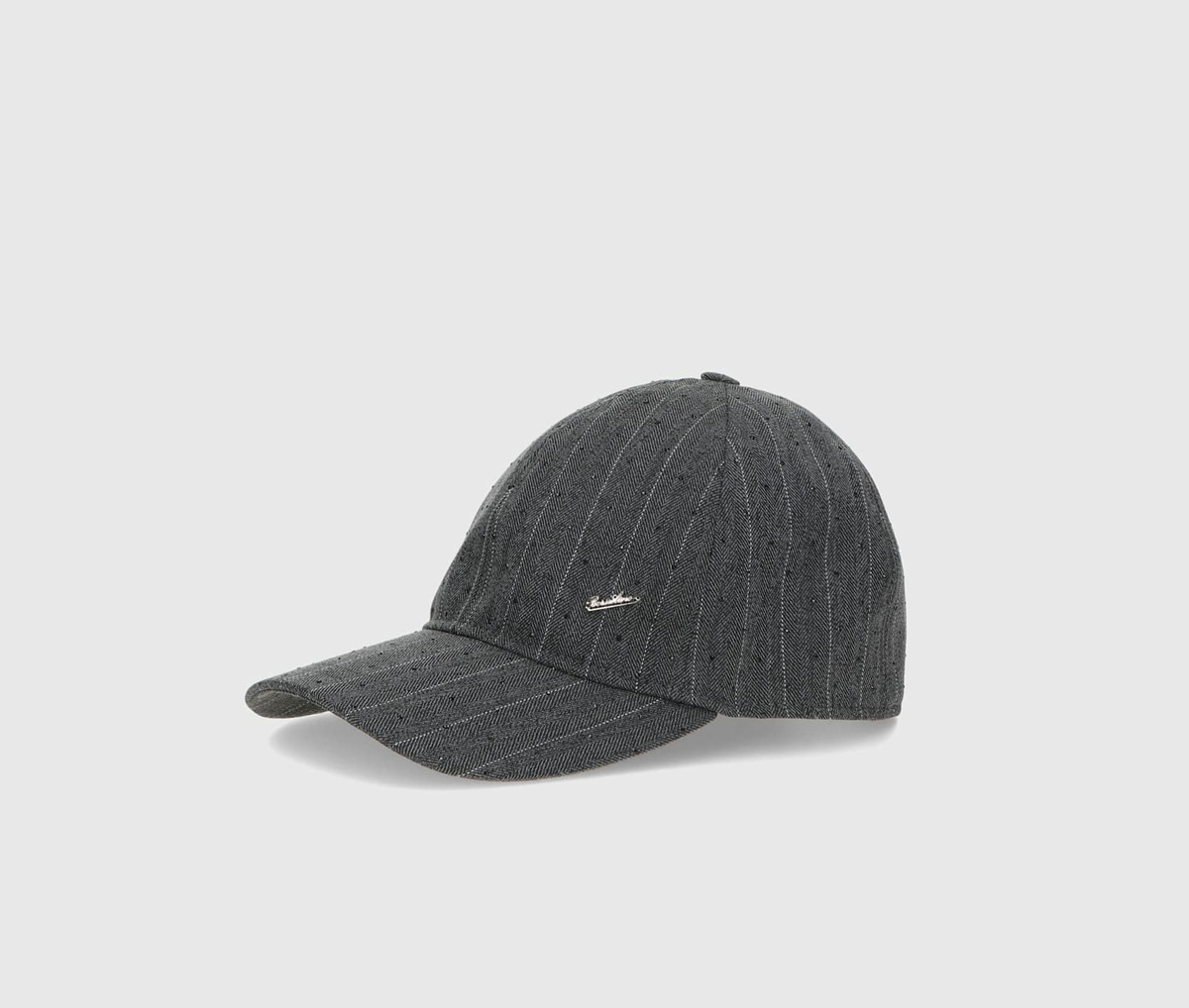 Borsalino Baseball Cap Pinstripe Shiny