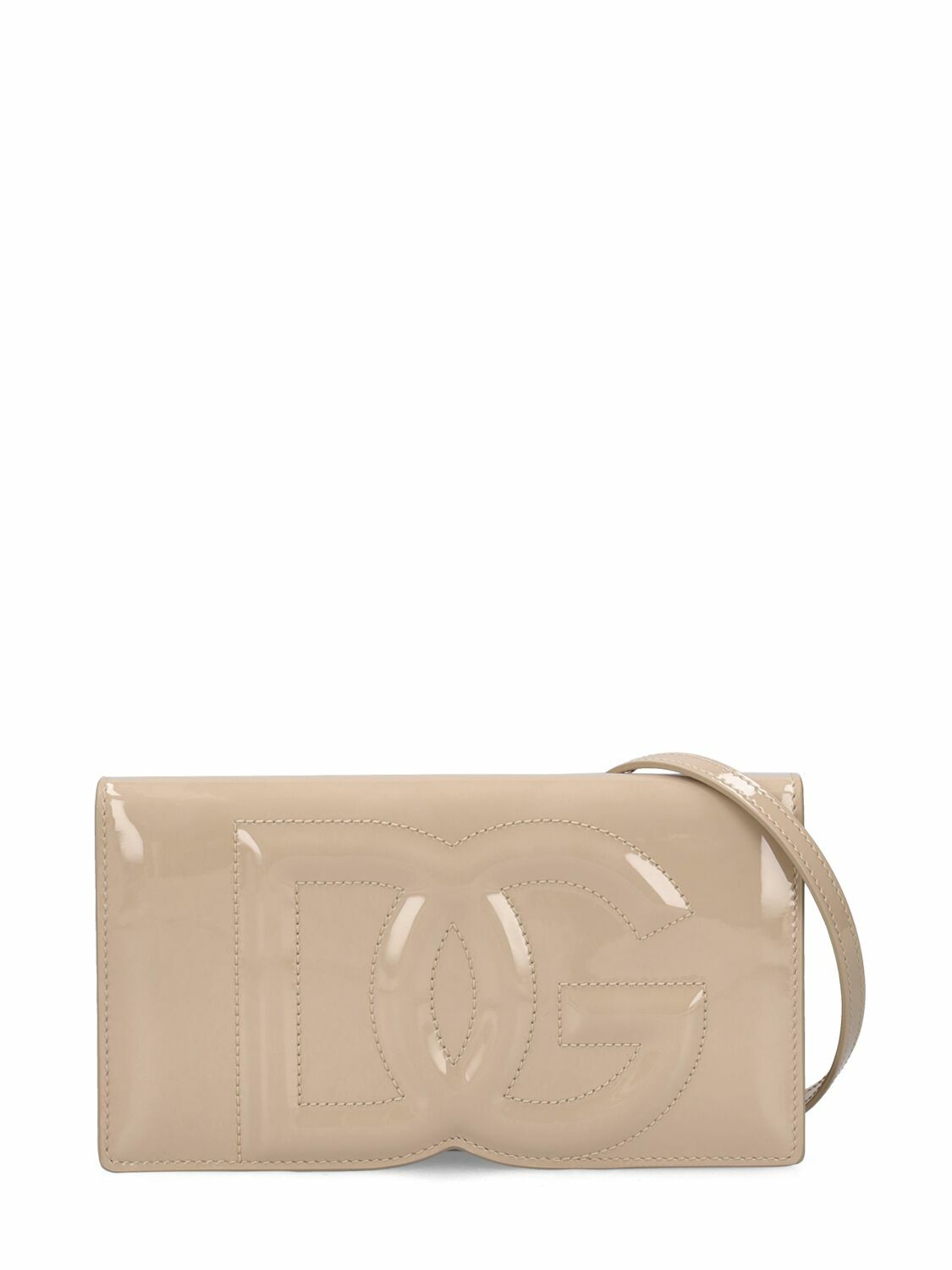 DOLCE & GABBANA - Mini Logo Patent Leather Shoulder Bag Dolce & Gabbana