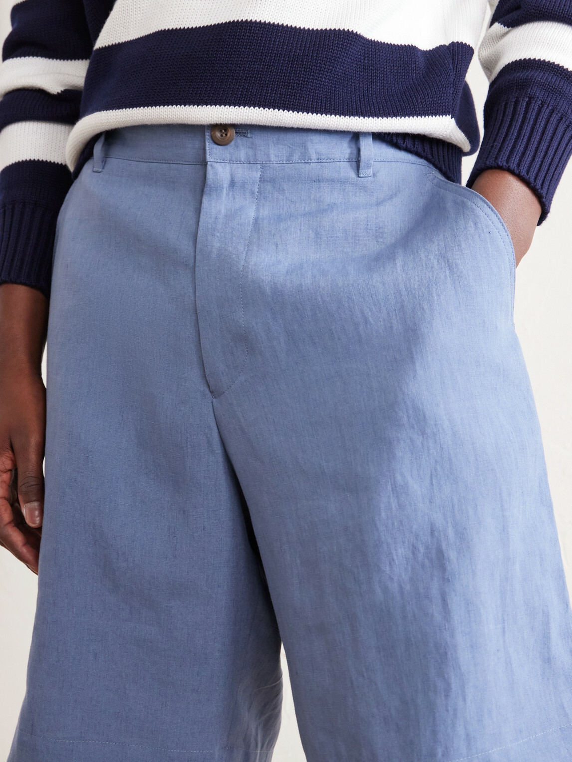 Paul Smith - Straight-Leg Linen Shorts - Blue