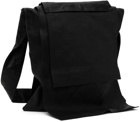 Yohji Yamamoto Black Paneled Messenger Bag