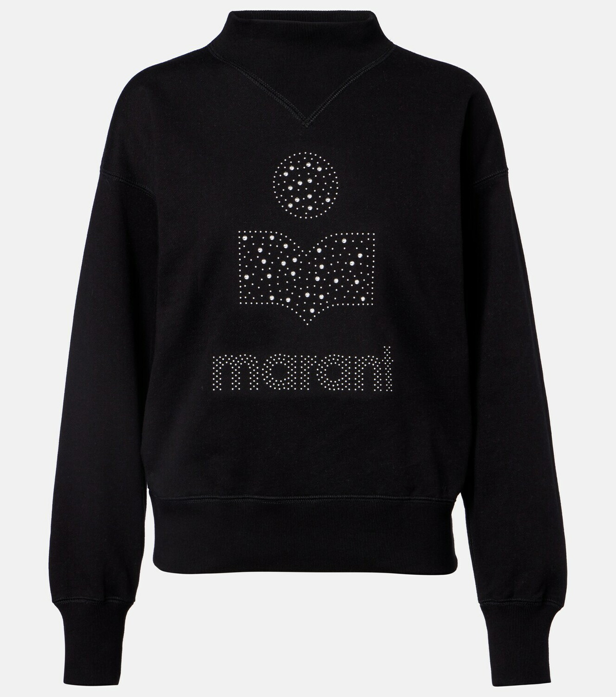 Marant Etoile Moby logo cotton-blend fleece sweatshirt