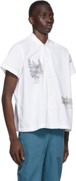 Bode SSENSE Exclusive White Limited Edition London Scene Shirt