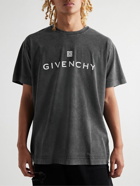 Givenchy - Oversized Logo-Print Cotton-Jersey T-Shirt - Gray