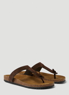 Jimmy Flat Sandals in Brown