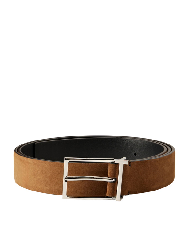 Photo: TOM FORD - 2.8cm Nubuck Belt - Brown