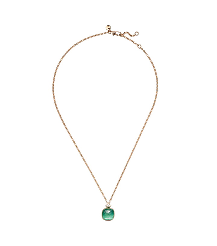 Photo: Pomellato Nudo Classic 18kt rose and white gold necklace with gemstones