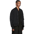 Julius Black Sheer Bomber Jacket