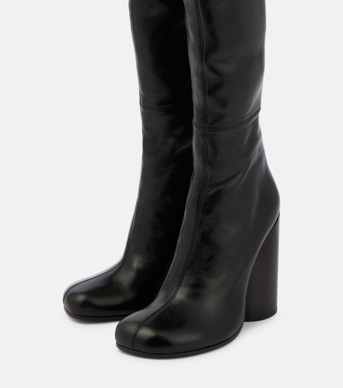 Burberry - Leather over-the-knee boots
