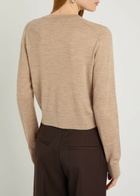 Anine Bing Moni Wool and Cashmere-blend Cardigan Taupe