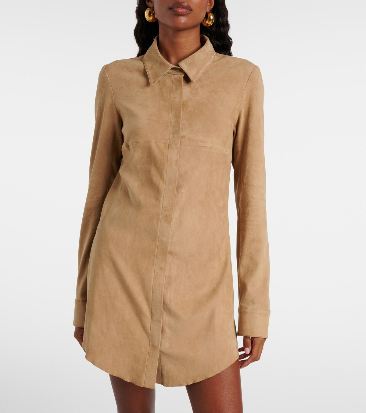 Stouls Geraldine suede shirt dress
