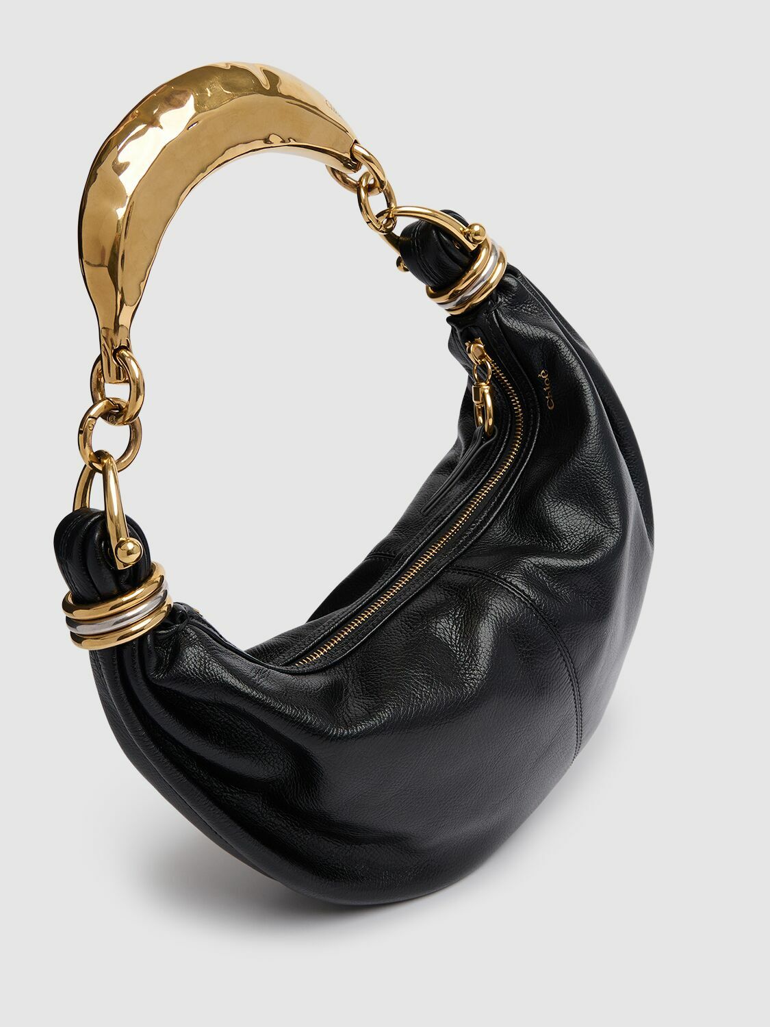 CHLOÉ Bracelet Grained Leather Top Handle Bag
